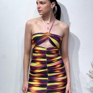 ABITO ARRICCIATO CON CUT-OUT – CAMILLA TIE DYE – MATINÉE